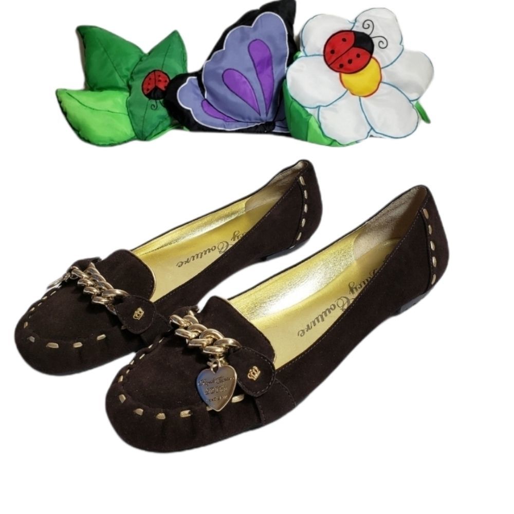 .Juicy Couture  Brown suede loafer